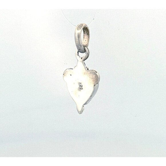 Vintage Style Sterling Silver 925 Turquoise Gemstone Pendant - Boho Chic Jewelry - Picture 3 of 8